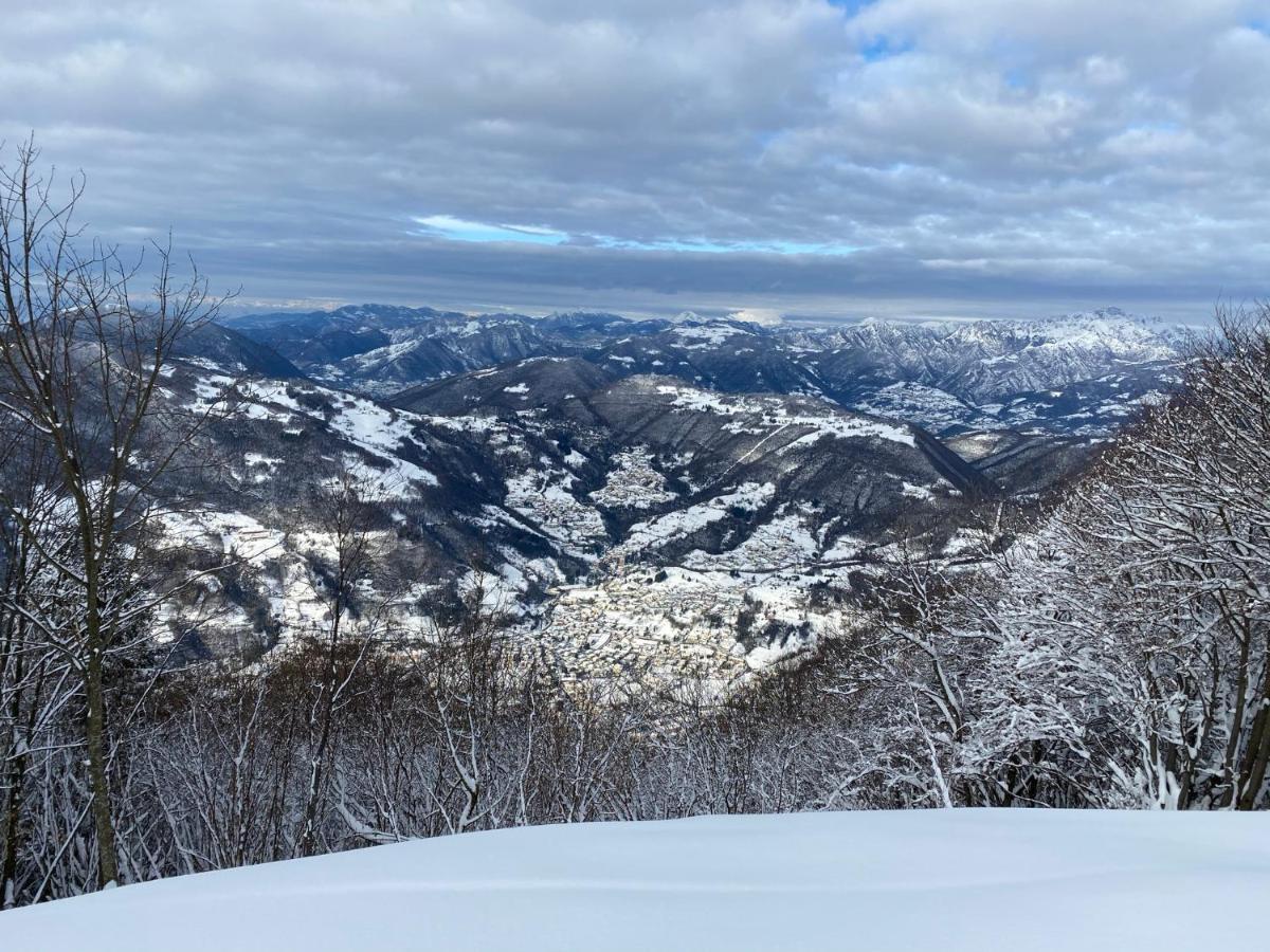 شقة Panorama 1200, In The Heart Of The San Fermo Hills Adrara San Rocco المظهر الخارجي الصورة